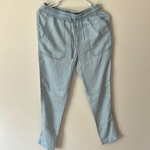 Thread & Supply Blue Joggers with Elastic Waistband